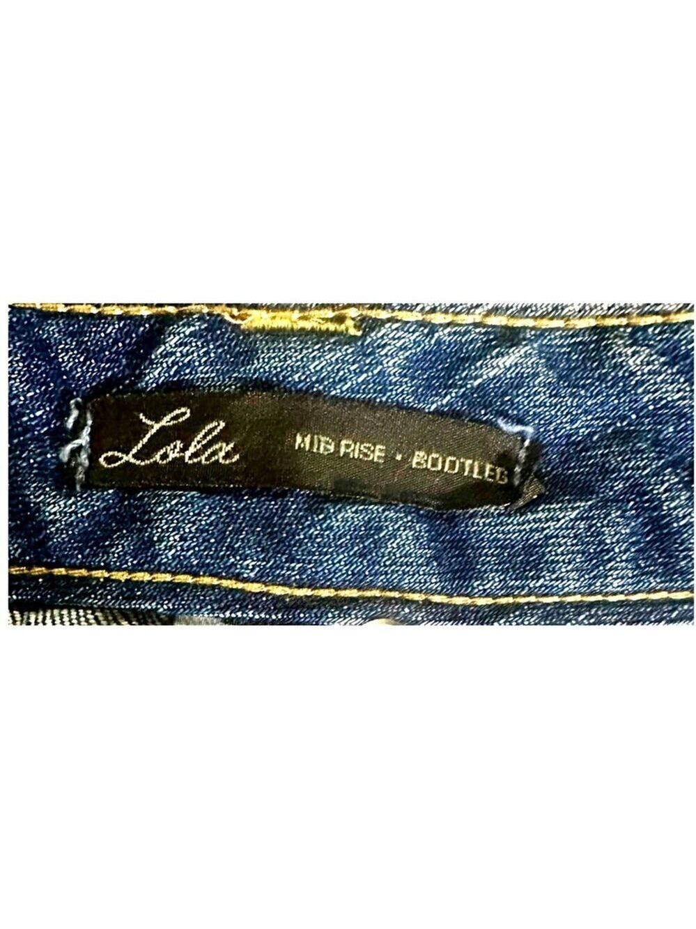 Vintage Lucky Brand Lola Bootcut Jeans 29 Embroidered Pockets Y2K Boho - Picture 13 of 15